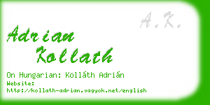 adrian kollath business card