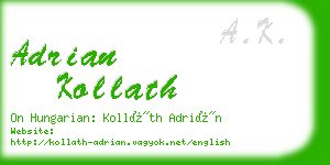 adrian kollath business card